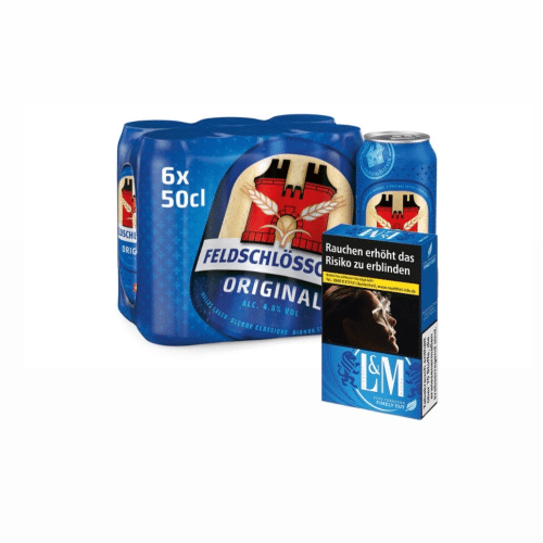 Feldschlösschen Original  Bier 6x50cl L & M Blau