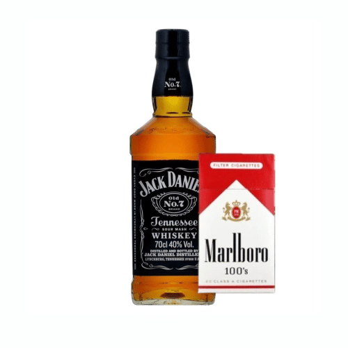 Jack Danials 0.7l Marlboro Rot