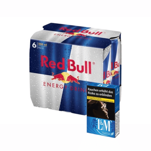 Redbull 6x 0.25cl L& M Blau