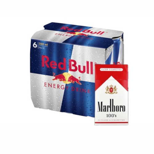 Redbull 6x 0.25cl Marlboro Rot