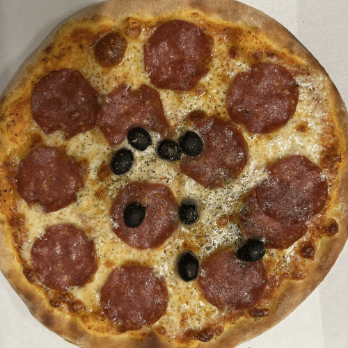 Pizza Calabrese (scharf)