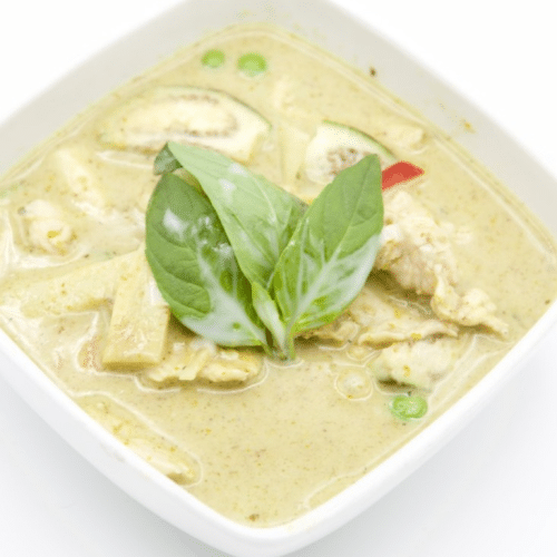 Curry Vert avec riz jasmin