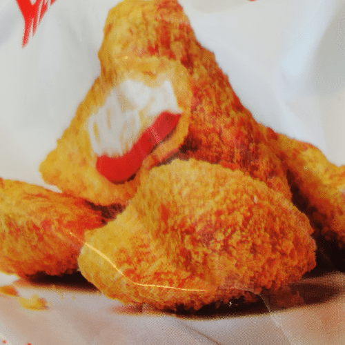Cheeseball mild Scharf mit Salat   ( 6 Stk.)