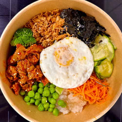 Bibimbap porc