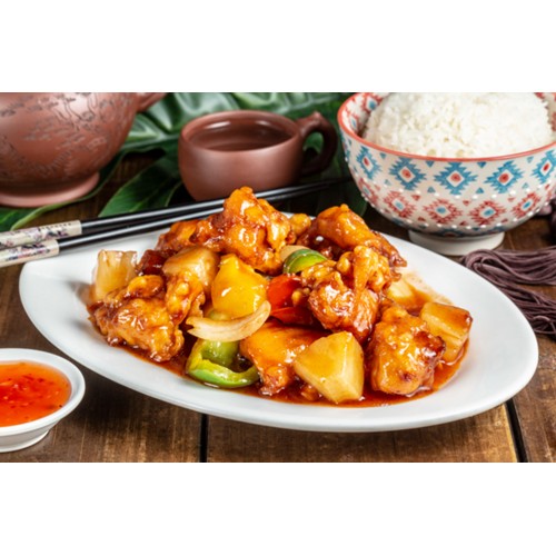 44.RIZ POULET SAUCE AIGRE-DOUX