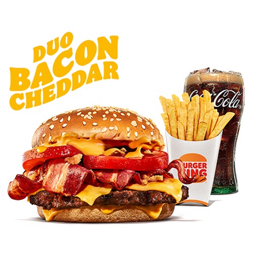 MENU DUO BACON CHEDDAR SINGLE  BEEF