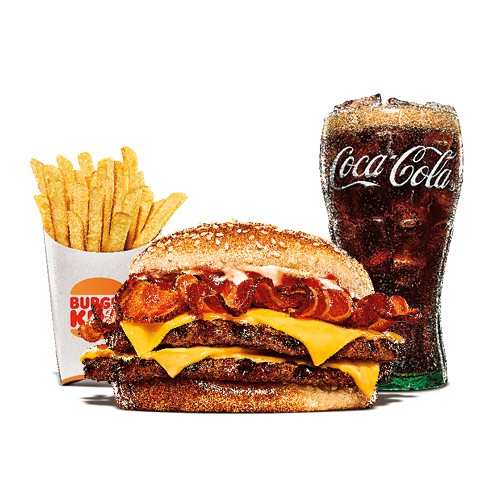 Double Bacon King Menu