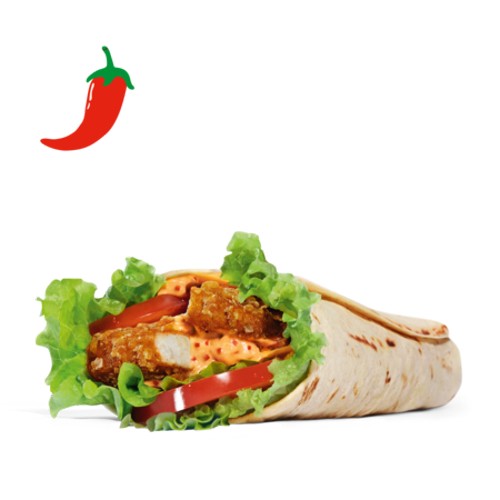 Spicy Crispy Chicken Wrap
