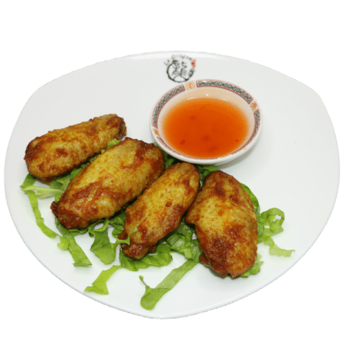 Ailes de poulet frits au miel (4 pièces)