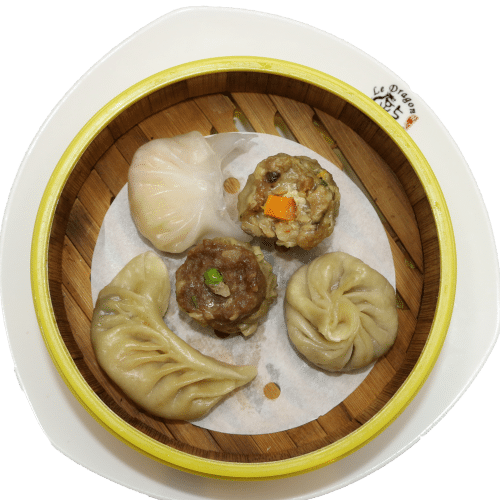 Assortiment de raviolis à la vapeur (5 pièces)