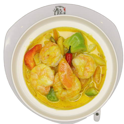 Crevettes au curry