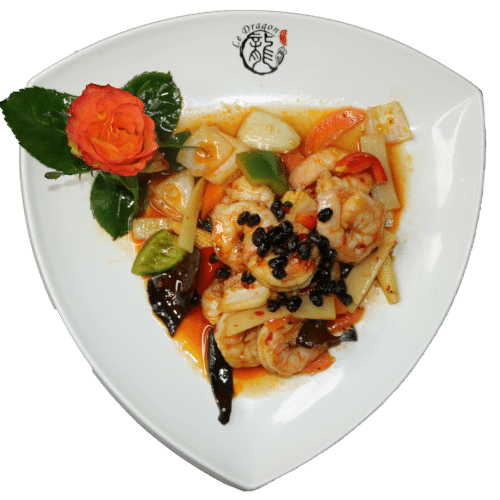 Crevettes aux haricots noirs