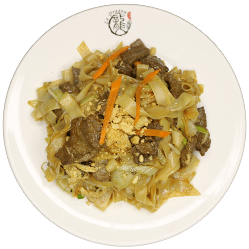 Pâte de riz sautées au boeuf