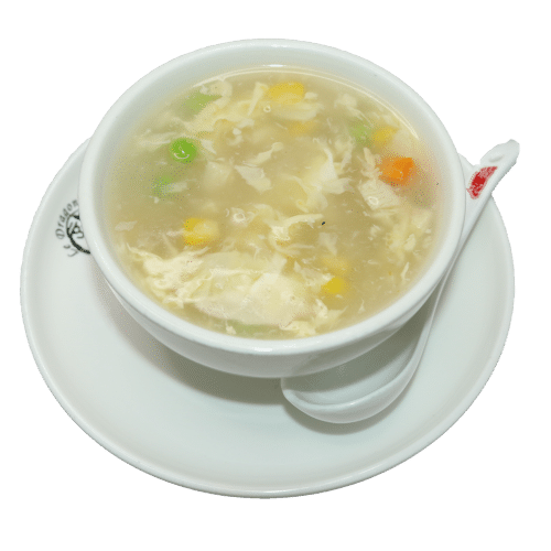 Potage au poulet et maïs