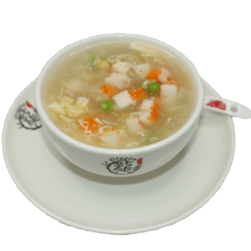 Potage aux crabes et asperges