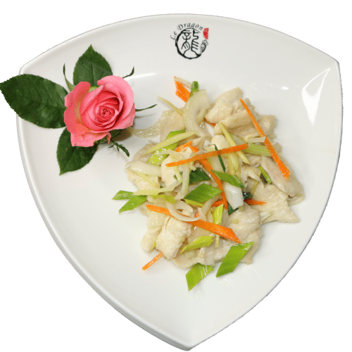 Poulet sauté au gingembre et ciboulette