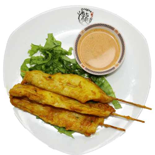 Thaï brochettes de poulets (3 pièces)