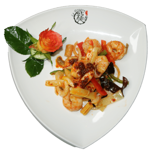Thaï crevettes à la sauce piquante