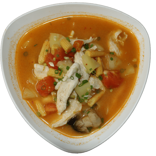 Thaï soupe nouilleaux au poulet