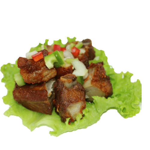 Travers de porc laqué au sel et poivre