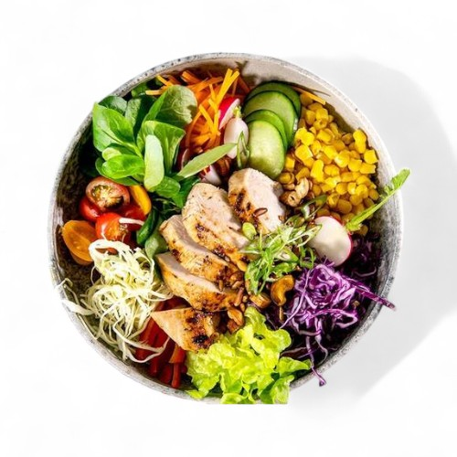 Fitnessteller mit Poulet