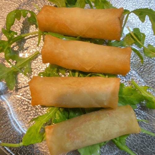 Frühlingsrollen mit Poulet und Gemüse