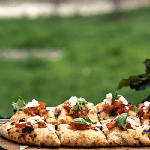 Bruschetta con pomodoro e basilico