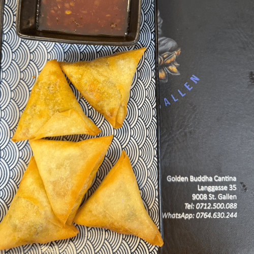 Vegetarische Samosa (5 Stück)