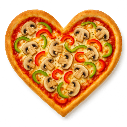 Pizza Amore (Herzform)