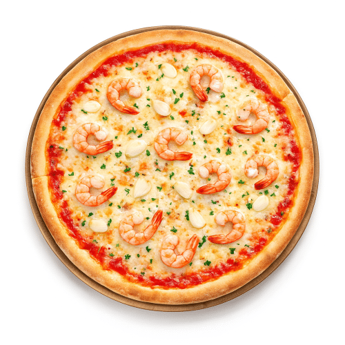 Pizza Gamberi con Aglio