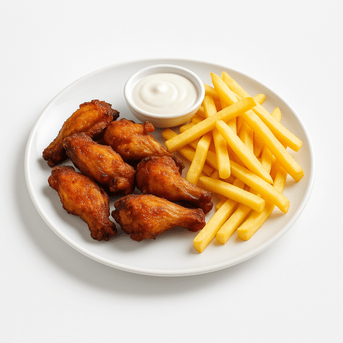 Pouletflügeli (6 Stück) Teller