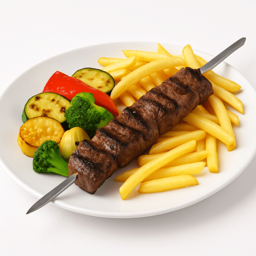 Rindfleisch-Grillspiess