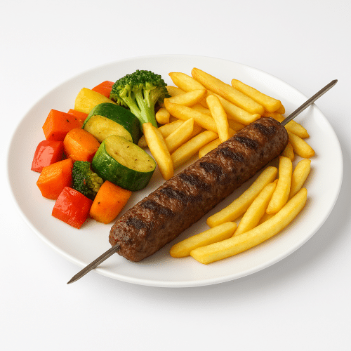 Rindshackfleisch-Grillspiess