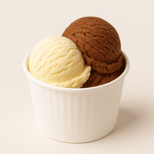 Vanille und Schokoladenclace