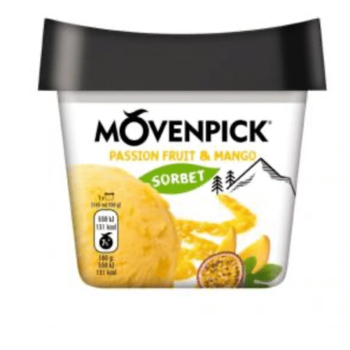 Mövenpick Sorbet Passion Fruit & Mango (vegan, 165ml)