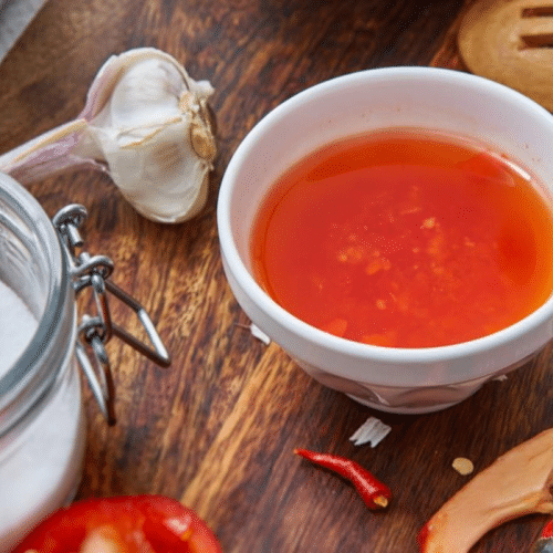 Süss- Sauer Sauce mit Ananas