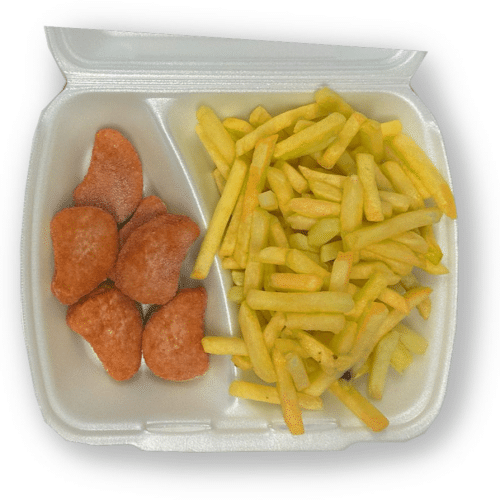 Chicken Nuggets (6 Stück) mit Pommes Frites