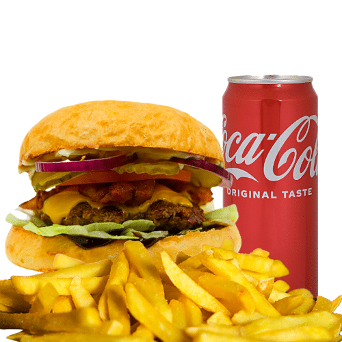 Barbecue Burger Menü