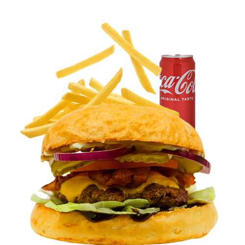 Barbecue Burger Menü