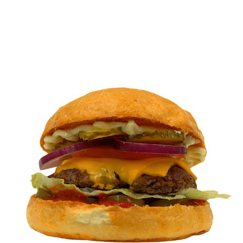 Chili-Cheeseburger Hot (scharf)