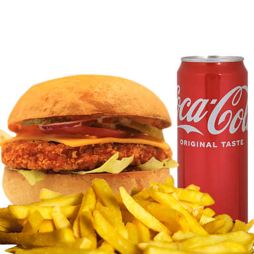 Crispy-Chickenburger Menü