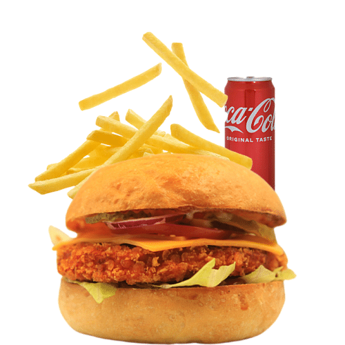 Crispy-Chickenburger Menü