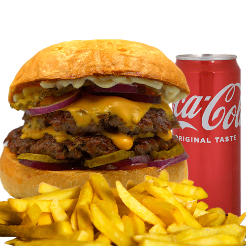 Double Cheeseburger Menü