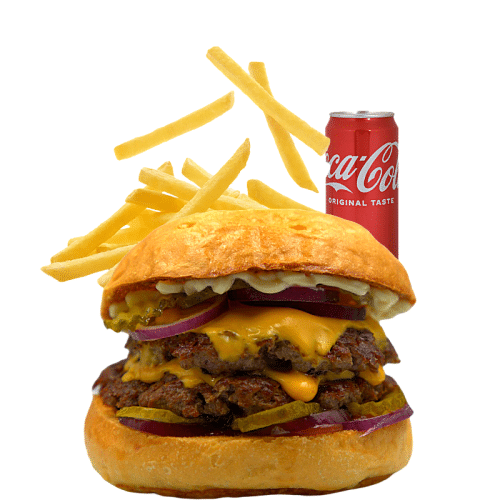 Double Cheeseburger Menü