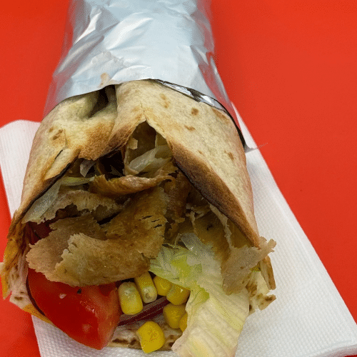 Döner Kebab im hausgemachtem Taschenbrot