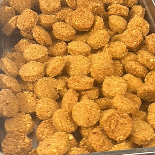 Falafel im hausgemachten Taschenbrot (Vegi)