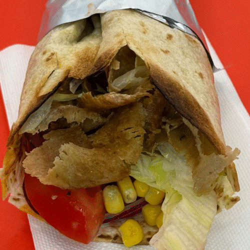 Gyros Kebab im hausgemachtem Fladenbrot
