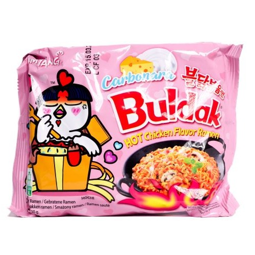 Buldak Hot Chicken Flavor Ramen Carbonara (130g)