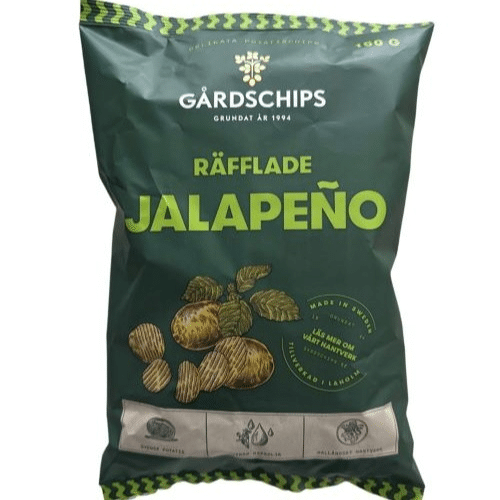 Gardschips Räfflade Jalapeno 150g