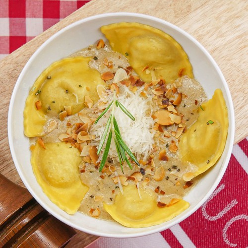 Ravioli ai funghi porcini